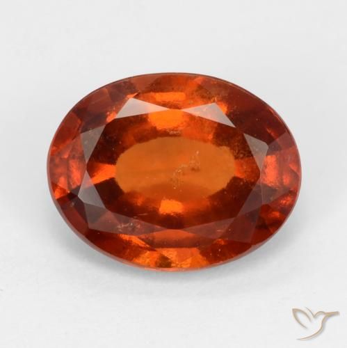 2.33ct 天然 深橙色 钙铝榴石, 椭圆形, VS