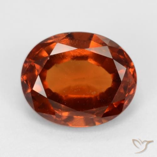 2.37ct 天然 琥珀橙 钙铝榴石, 椭圆形, VVS-VS