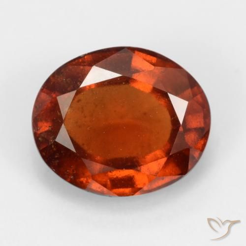 2.89ct 天然 红橙色 钙铝榴石, 椭圆形, VS-SI