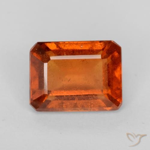 2.09ct 天然 中橙 钙铝榴石, 祖母绿式切割, VS-SI