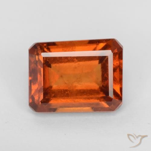 2.23ct 天然 深橙色 钙铝榴石, 祖母绿式切割, VS-SI