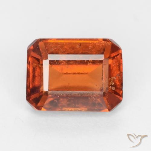 2.25ct 天然 琥珀橙 钙铝榴石, 祖母绿式切割, VS-SI