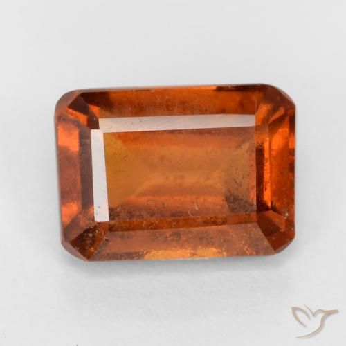 1.96ct 天然 红橙色 钙铝榴石, 祖母绿式切割, VS-SI