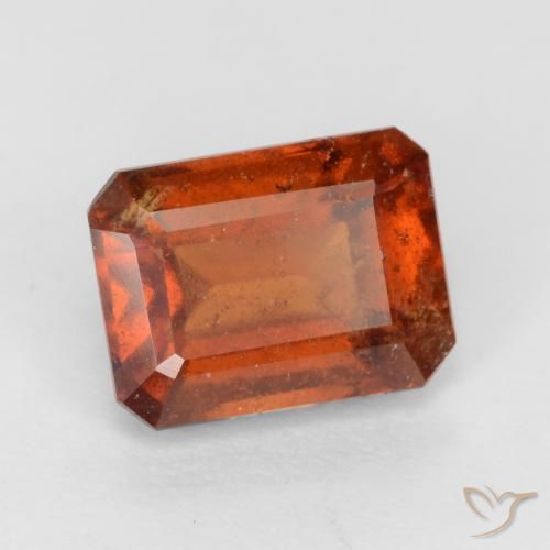 2.22ct 天然 火橙 钙铝榴石, 祖母绿式切割, VS-SI