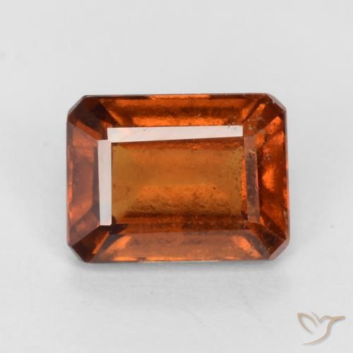 2.06ct 天然 中深橙色 钙铝榴石, 祖母绿式切割, VS-SI