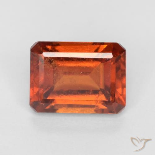 2.00ct 天然 琥珀橙 钙铝榴石, 祖母绿式切割, VS-SI
