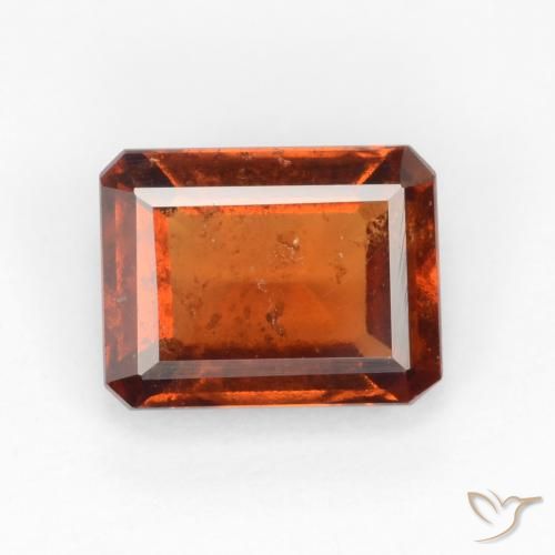 1.72ct 天然 琥珀橙 钙铝榴石, 祖母绿式切割, VS-SI