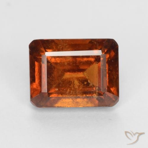 2.11ct 天然 深橙色 钙铝榴石, 祖母绿式切割, VS-SI