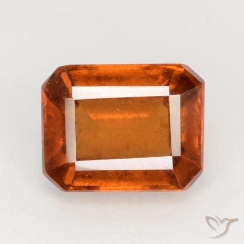 2.32ct 天然 红橙色 钙铝榴石, 祖母绿式切割, VS-SI