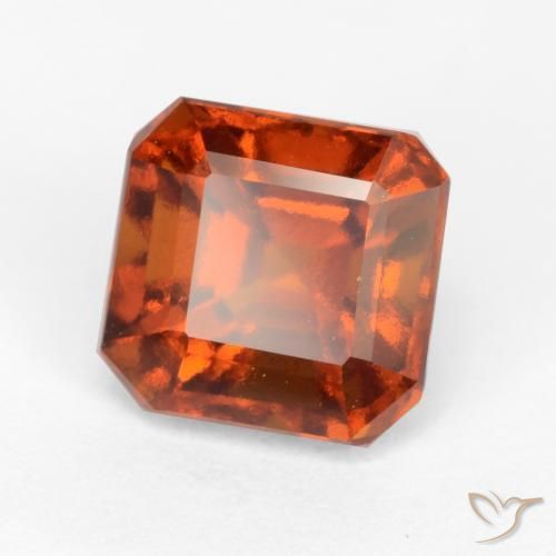1.98ct 天然 深橙色 钙铝榴石, 祖母绿式切割, VVS-VS