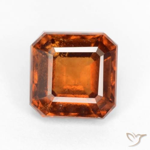 2.06ct 天然 深橙色 钙铝榴石, 祖母绿式切割, VS-SI