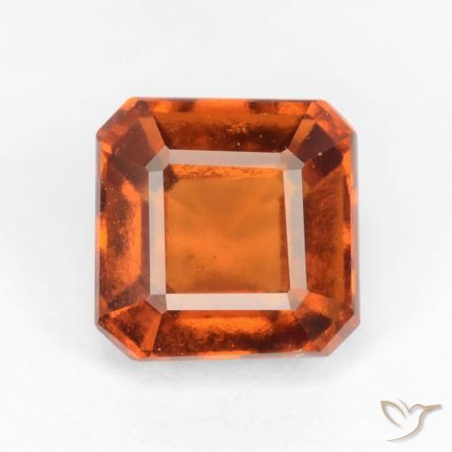 2.51ct 天然 深橙色 钙铝榴石, 祖母绿式切割, VS