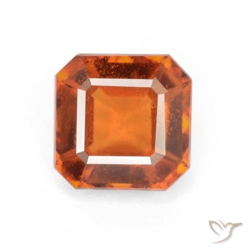 2.30ct 天然 深橙色 钙铝榴石, 祖母绿式切割, VS