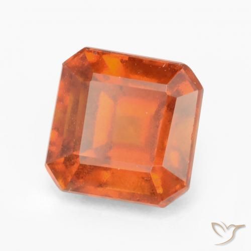2.17ct 天然 火橙 钙铝榴石, 祖母绿式切割, VS-SI