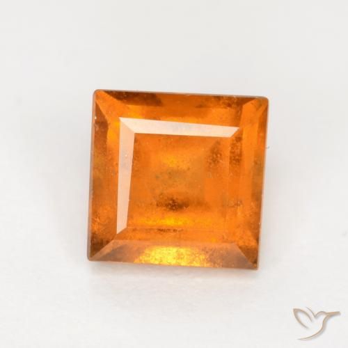 1.42ct 天然 中橙 钙铝榴石, 正方形, SI