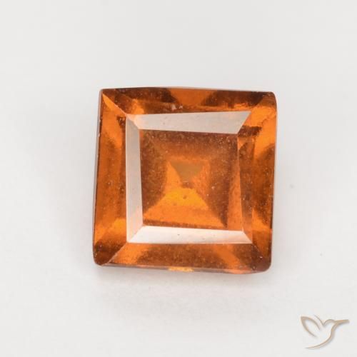 1.43ct 天然 中深橙色 钙铝榴石, 正方形, VS-SI