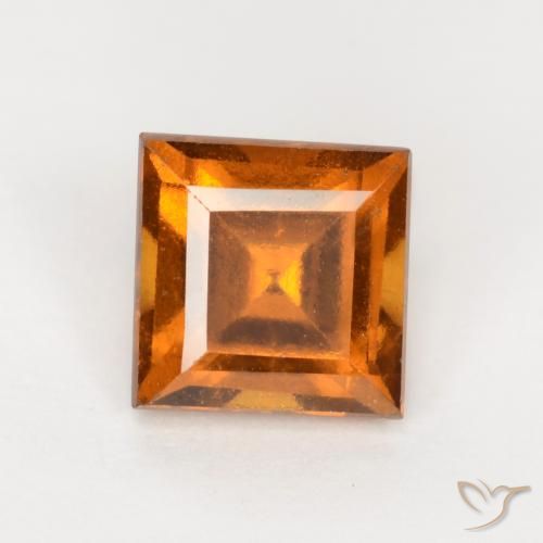 1.41ct 天然 深橙色 钙铝榴石, 正方形, VS-SI