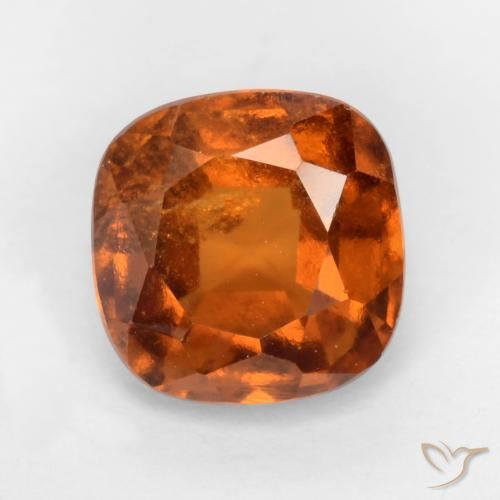 1.86ct 天然 中深橙色 钙铝榴石, 软垫, SI