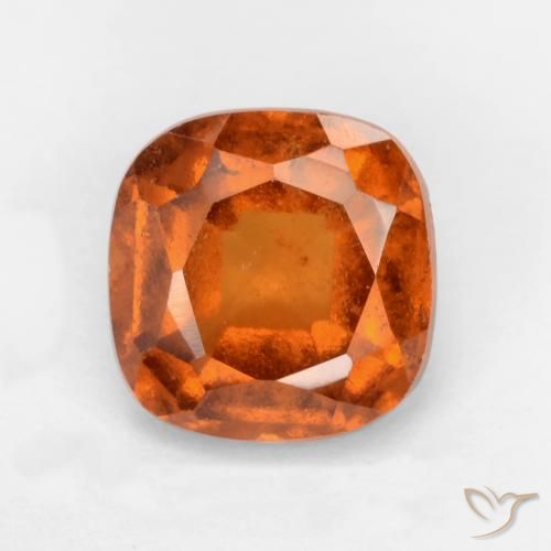 2.01ct 天然 中深橙色 钙铝榴石, 软垫, SI
