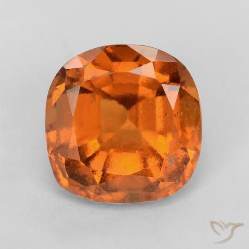 1.86ct 天然 中深橙色 钙铝榴石, 软垫, VS-SI