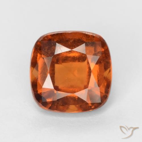 1.95ct 天然 琥珀橙 钙铝榴石, 软垫, VS