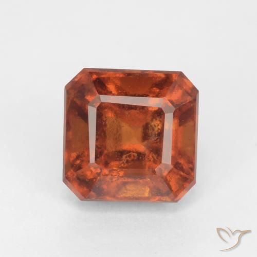 1.93ct 天然 深橙色 钙铝榴石, 祖母绿式切割, SI