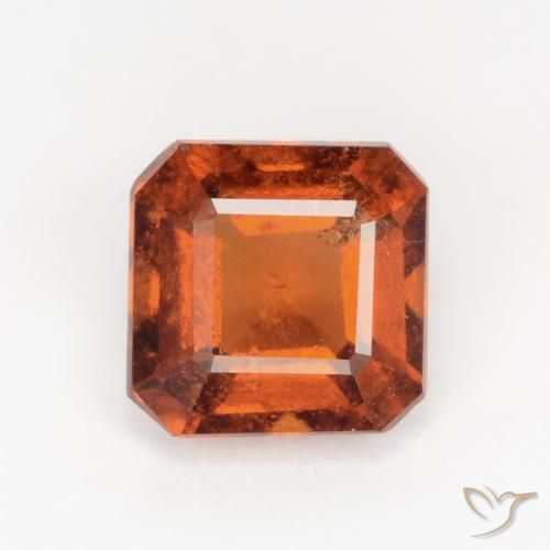 1.80ct 天然 琥珀橙 钙铝榴石, 祖母绿式切割, SI
