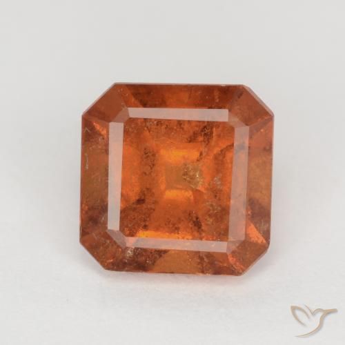 1.77ct 天然 深橙色 钙铝榴石, 祖母绿式切割, SI