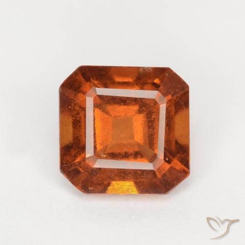 1.62ct 天然 深橙色 钙铝榴石, 祖母绿式切割, VS-SI