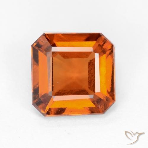 1.72ct 天然 深橙色 钙铝榴石, 祖母绿式切割, VS