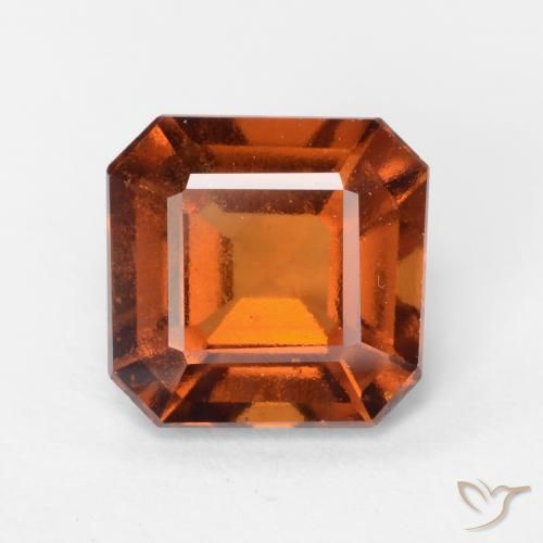 1.97ct 天然 琥珀橙 钙铝榴石, 祖母绿式切割, VS