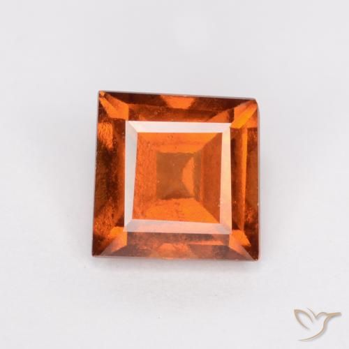 1.34ct 天然 中橙 钙铝榴石, 正方形, VS-SI