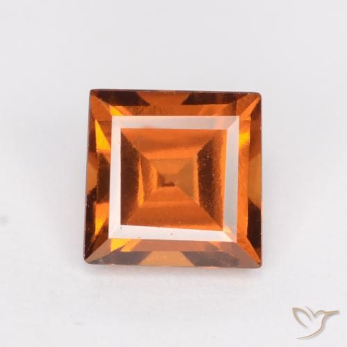 1.40ct 天然 中橙 钙铝榴石, 正方形, VS