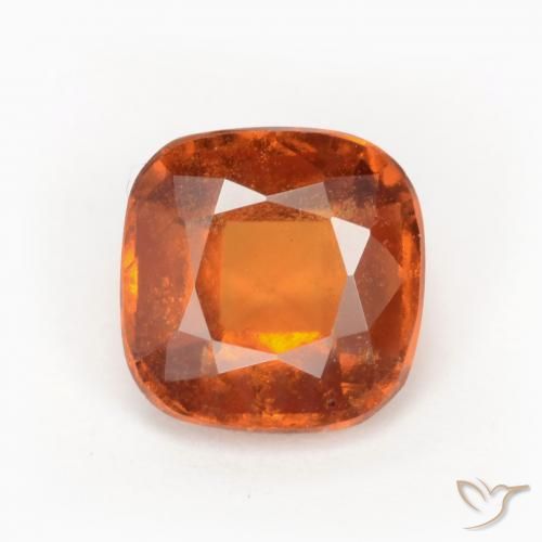 1.81ct 天然 深橙色 钙铝榴石, 软垫, SI