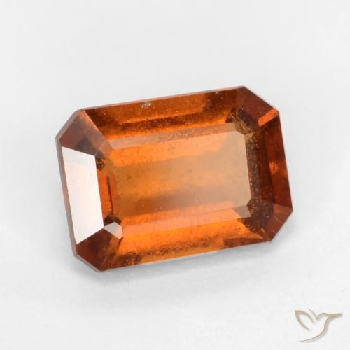1.77ct 天然 深橙色 钙铝榴石, 祖母绿式切割, SI