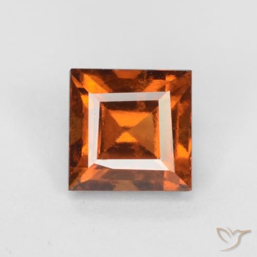 1.55ct 天然 深橙色 钙铝榴石, 正方形, VS-SI