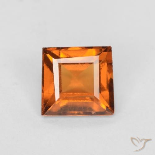 0.99ct 天然 中橙 钙铝榴石, 正方形, VS