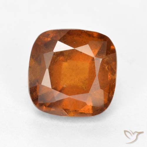 2.05ct 天然 中深橙色 钙铝榴石, 软垫, VS-SI