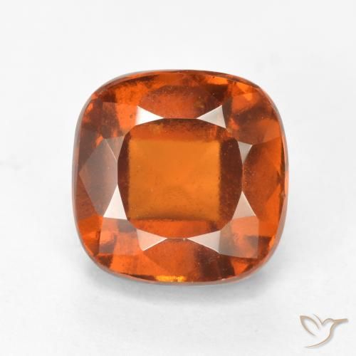 2.50ct 天然 深橙色 钙铝榴石, 软垫, VS