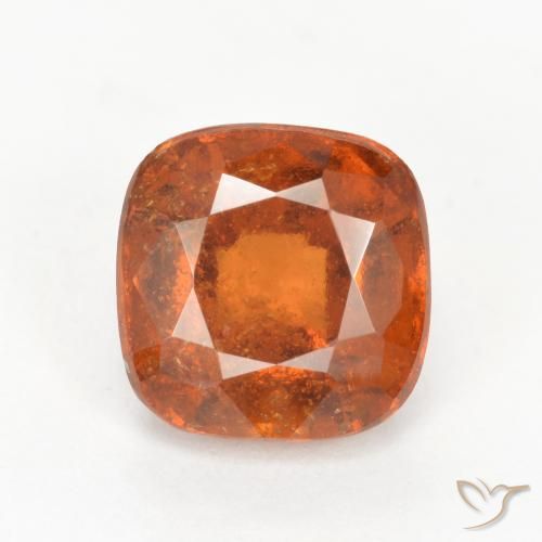 2.12ct 天然 深橙色 钙铝榴石, 软垫, SI