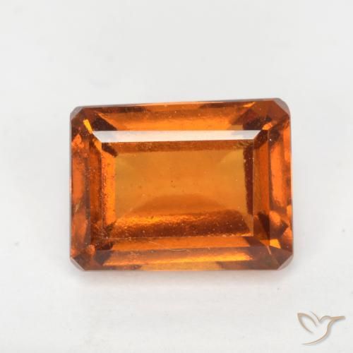 2.16ct 天然 中橙 钙铝榴石, 祖母绿式切割, VS