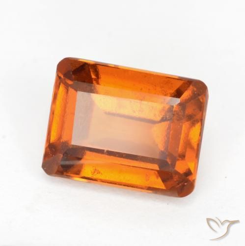 2.13ct 天然 深橙色 钙铝榴石, 祖母绿式切割, VS-SI