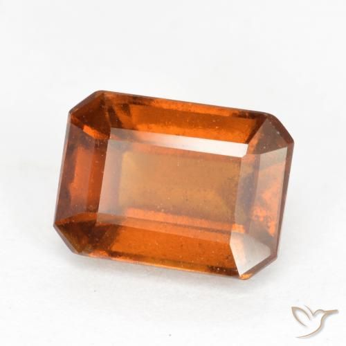 2.21ct 天然 深橙色 钙铝榴石, 祖母绿式切割, SI