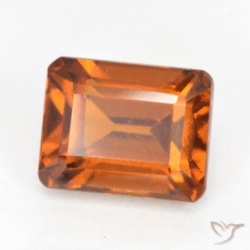 2.58ct 天然 红橙色 钙铝榴石, 祖母绿式切割, VS