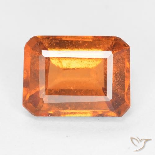 1.72ct 天然 琥珀橙 钙铝榴石, 祖母绿式切割, SI