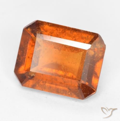 1.82ct 天然 深橙色 钙铝榴石, 祖母绿式切割, SI