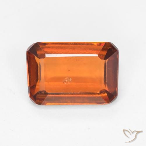 2.18ct 天然 深橙色 钙铝榴石, 祖母绿式切割, VS-SI