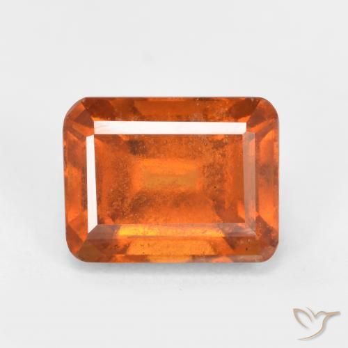 2.37ct 天然 中橙 钙铝榴石, 祖母绿式切割, SI