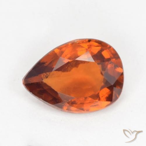 1.13ct 天然 深橙色 钙铝榴石, 梨形, VS