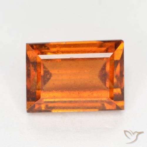 1.52ct 天然 中橙 钙铝榴石, 狭长方形, VS-SI